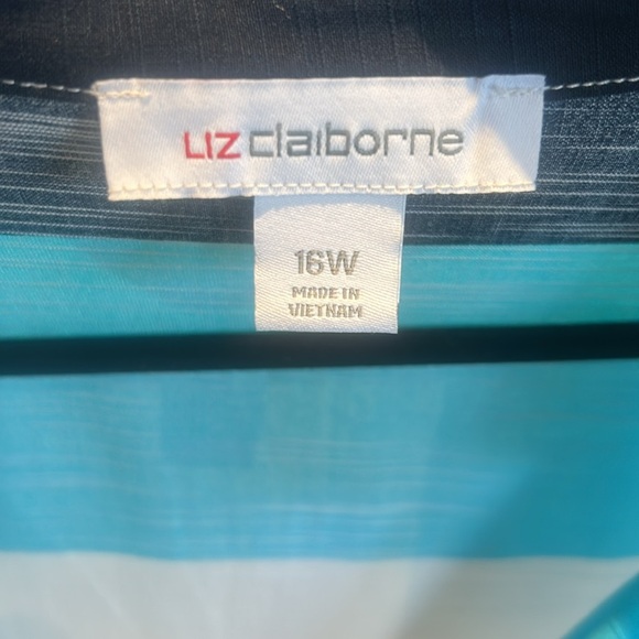 Liz Claiborne Collared Sleeveless Multicolour Striped A-Line Preppy Dress NWT - Picture 5 of 11